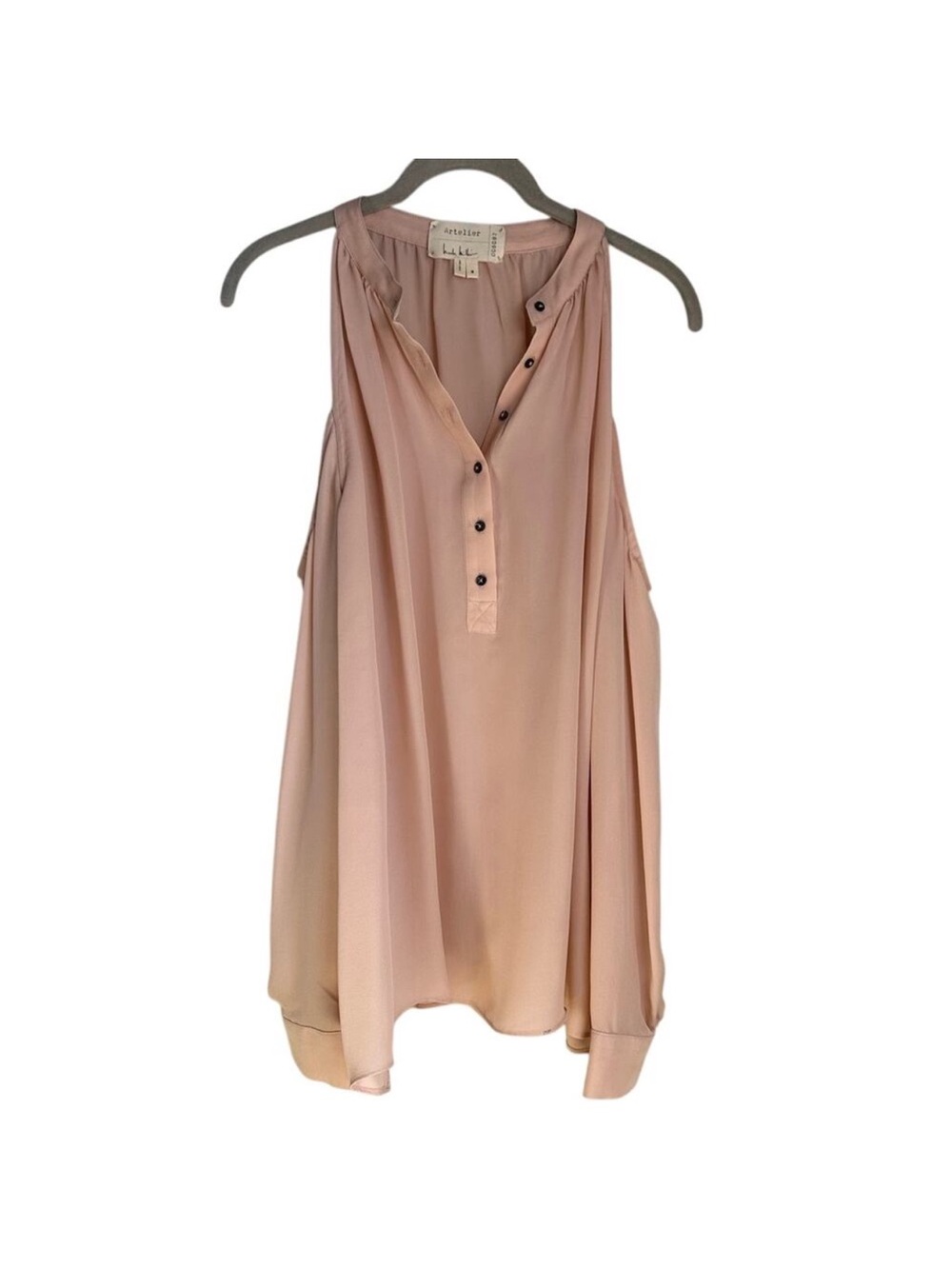 Nicole Miller Blush Pink Sleeveless blouse